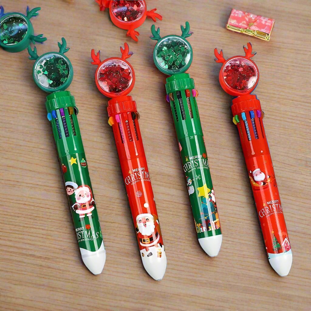 BowLift | Christmas Ballpoint Pen Set Of 10 – Perfect Gifts for Kids This Merry Season & New Year