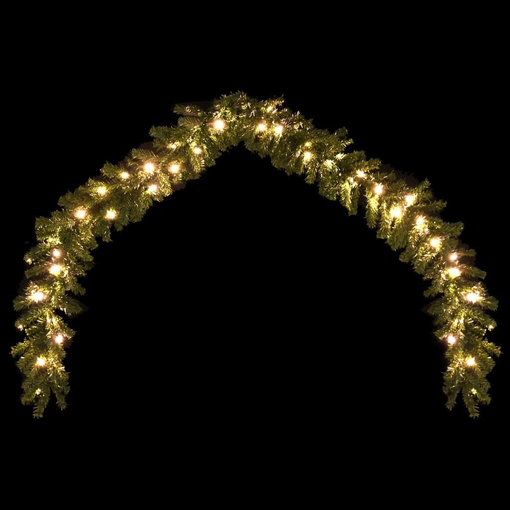 BowLift | Christmas Garland with LED Lights – 32.8ft Sparkling Holiday Décor to Enchant Your Home & Outdoor Spaces