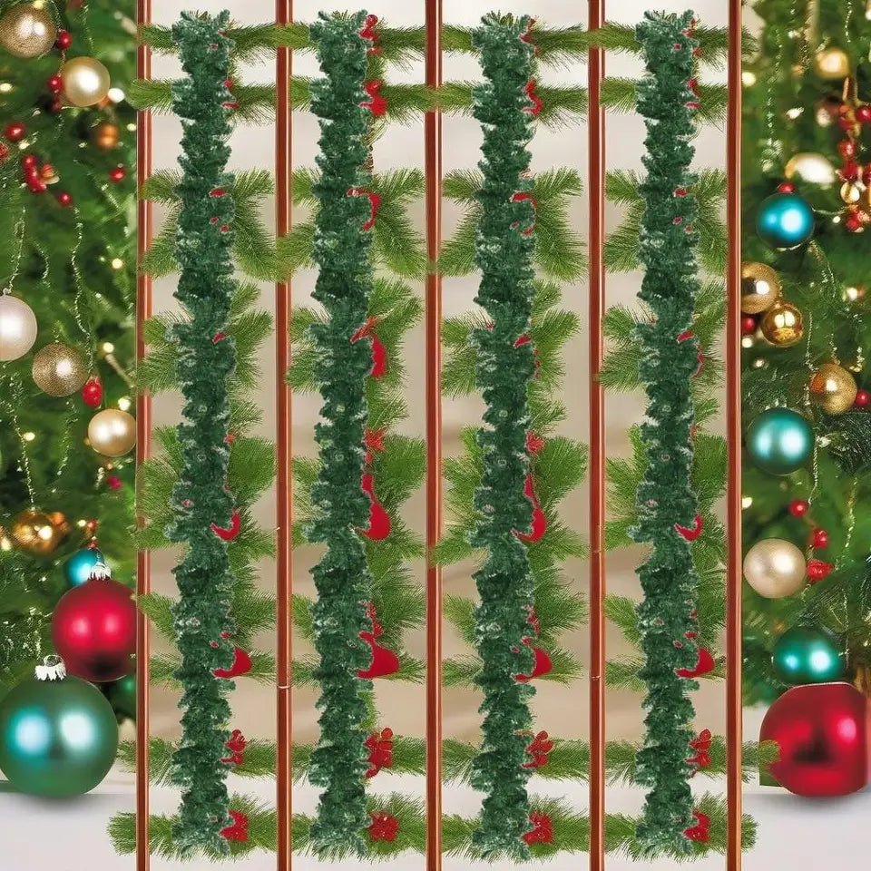 BowLift | Christmas Garland with LED Lights – 32.8ft Sparkling Holiday Décor to Enchant Your Home & Outdoor Spaces