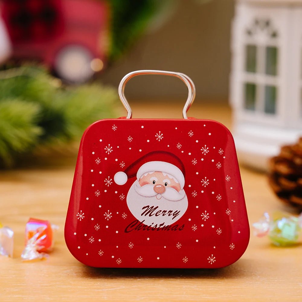 BowLift | Christmas Tin Gift Box Set – Charming Metal Storage Boxes with Lids for Holiday Treats