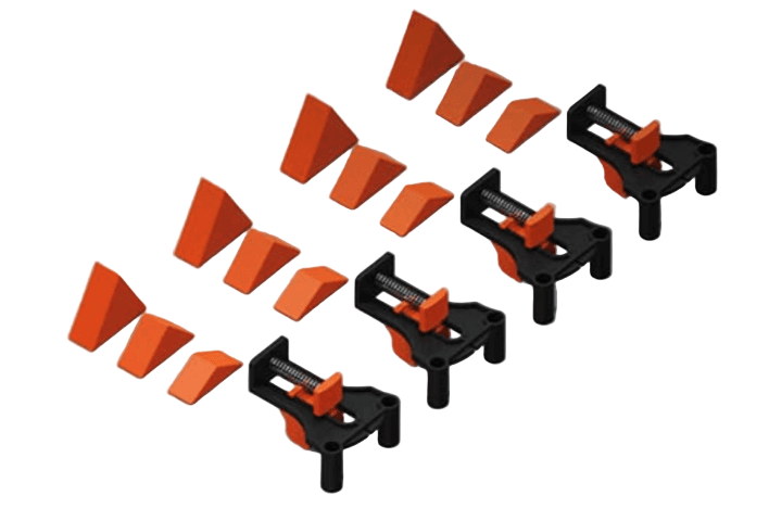 BowLift | CORNERMATE – Adjustable 4-Way Corner Clamp Set for Perfect 60°, 90°, and 120° Angles
