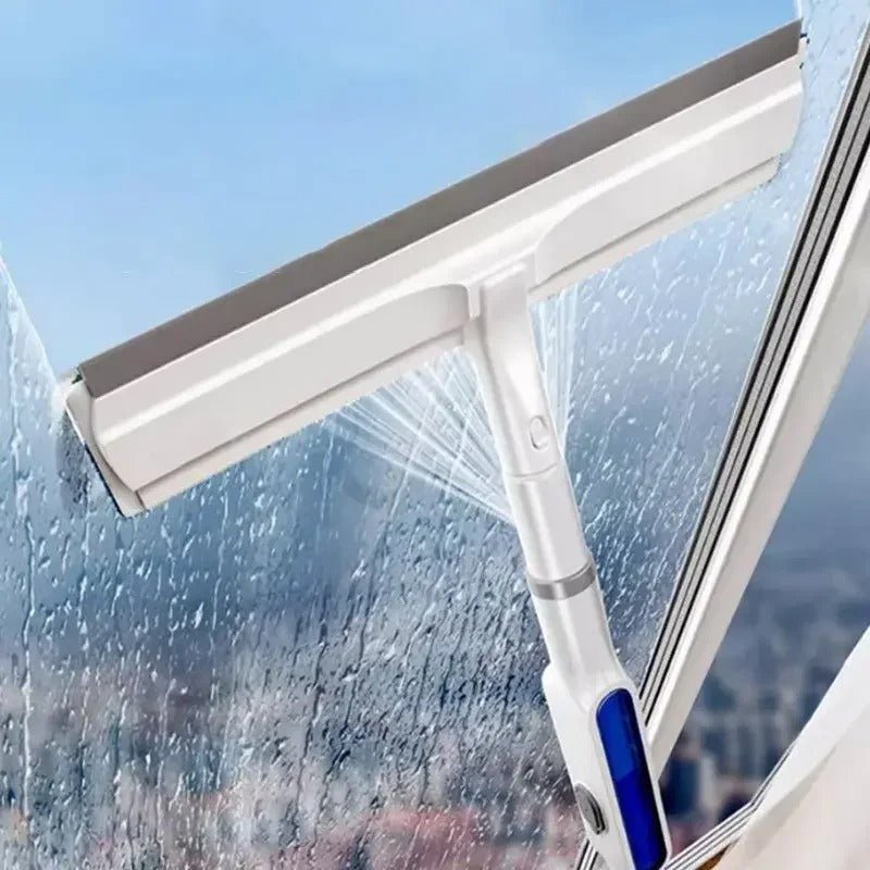 BowLift | CleanView 3-in-1 Window Wiper – Integrated Spray, Microfiber Cleaning, and Streak-Free Shine
