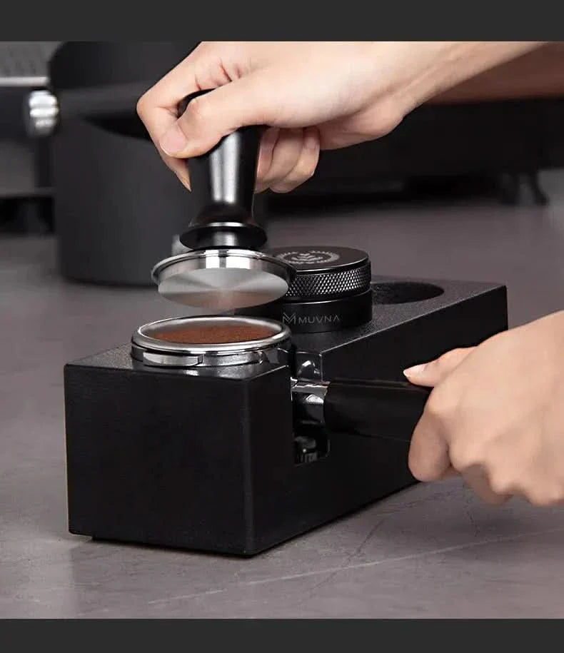 BowLift | Adjustable Coffee Tamping Station – 51–58mm Portafilter Holder