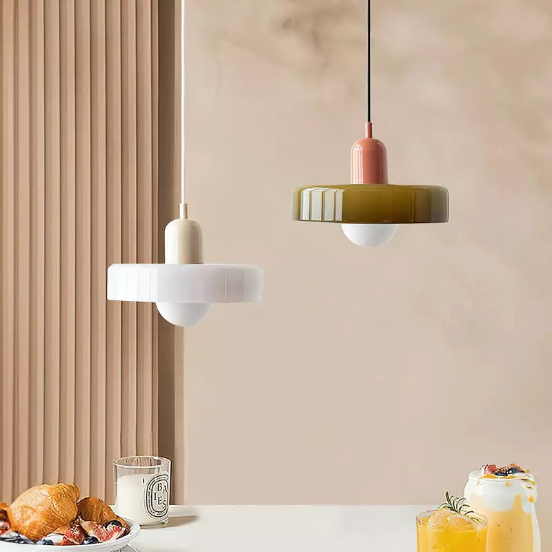 BowLift | Coloured Glass Pendant Light – BauLume
