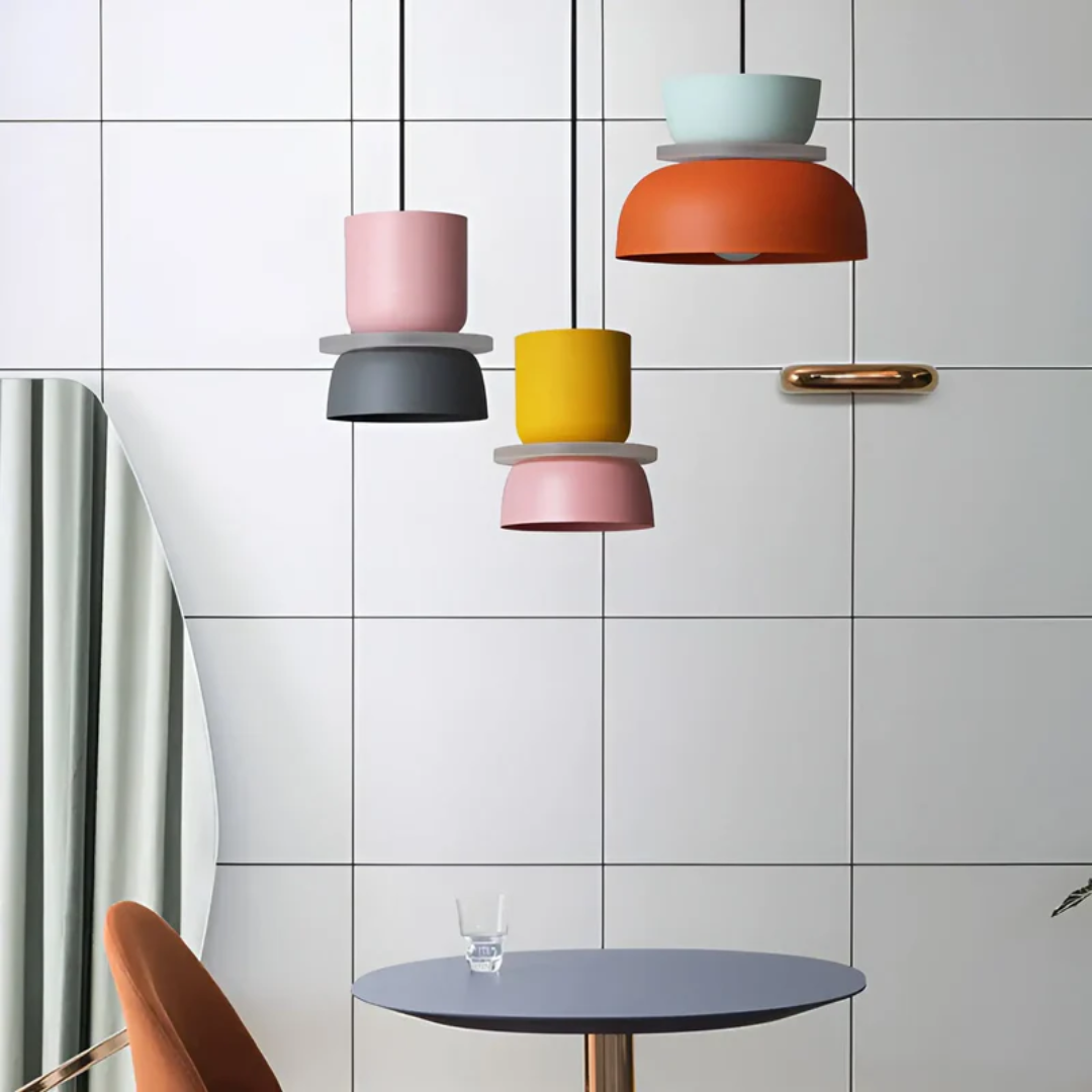 BowLift | Colourful and Trendy Macaron LED Pendant Light - VividGlow
