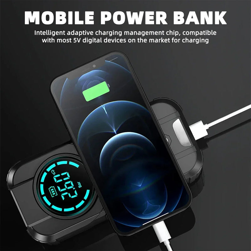 BowLift | Compact Car Air Pump Jump Starter LED Light