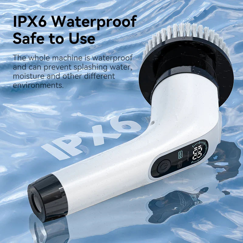 BowLift | Cordless Electric Spin Cleaning Brush with 7 Attachments – Waterproof