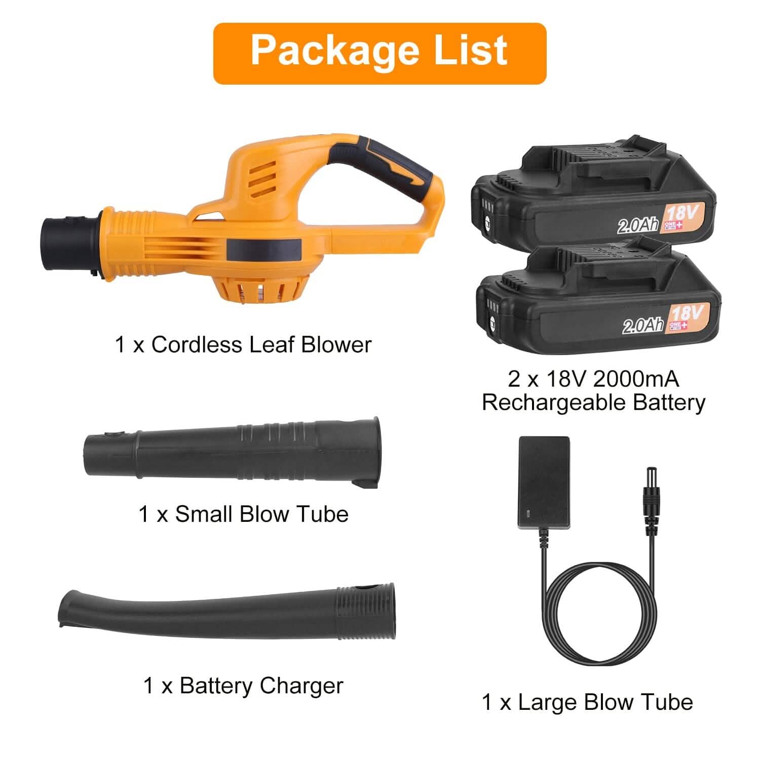 BowLift | Battery Leaf Blower Cordless Max 124MPH 300CFM with 2 Adjustable Speeds