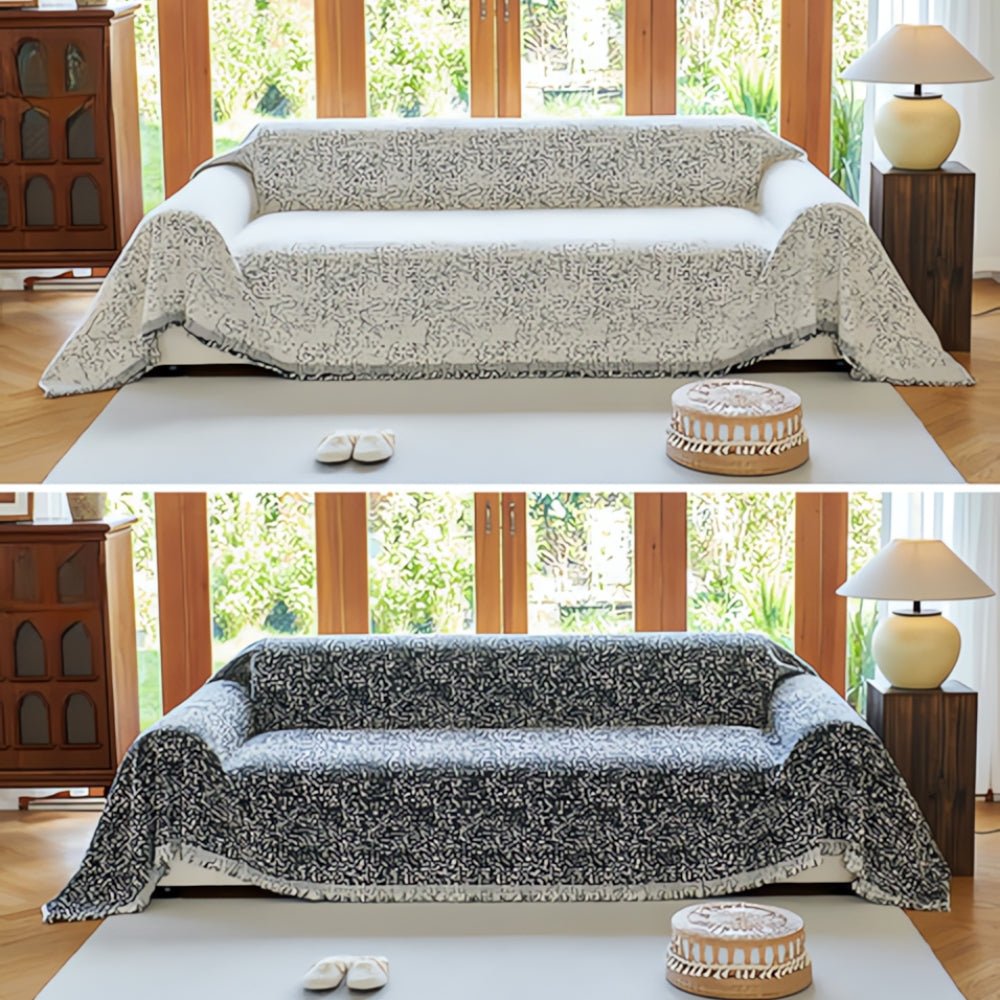 BowLift | CozyNest – Reversible Microfiber Sofa Cover, Non-Slip and Easy Care