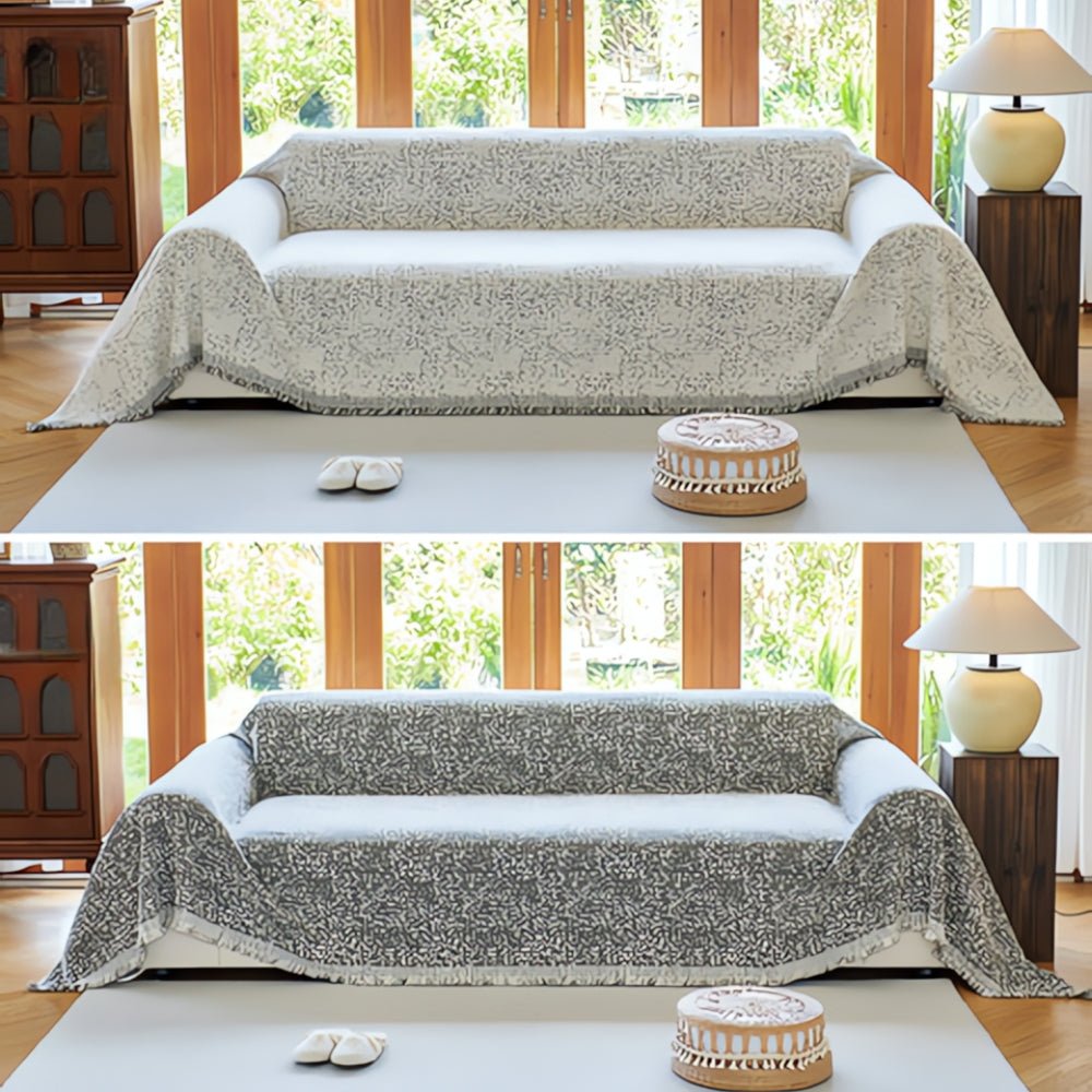 BowLift | CozyNest – Reversible Microfiber Sofa Cover, Non-Slip and Easy Care