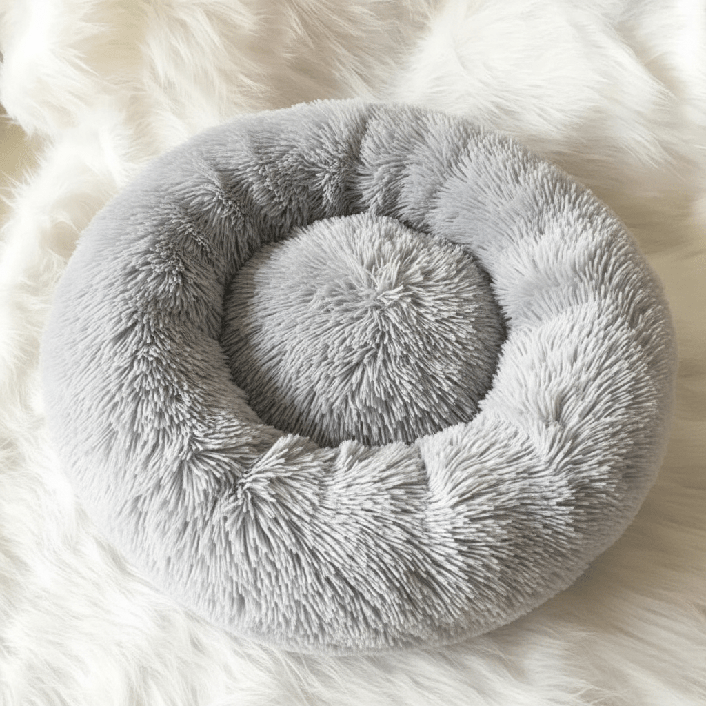 BowLift | COZYPET – Calming Dog Bed with Plush Faux Fur & Removable Cover