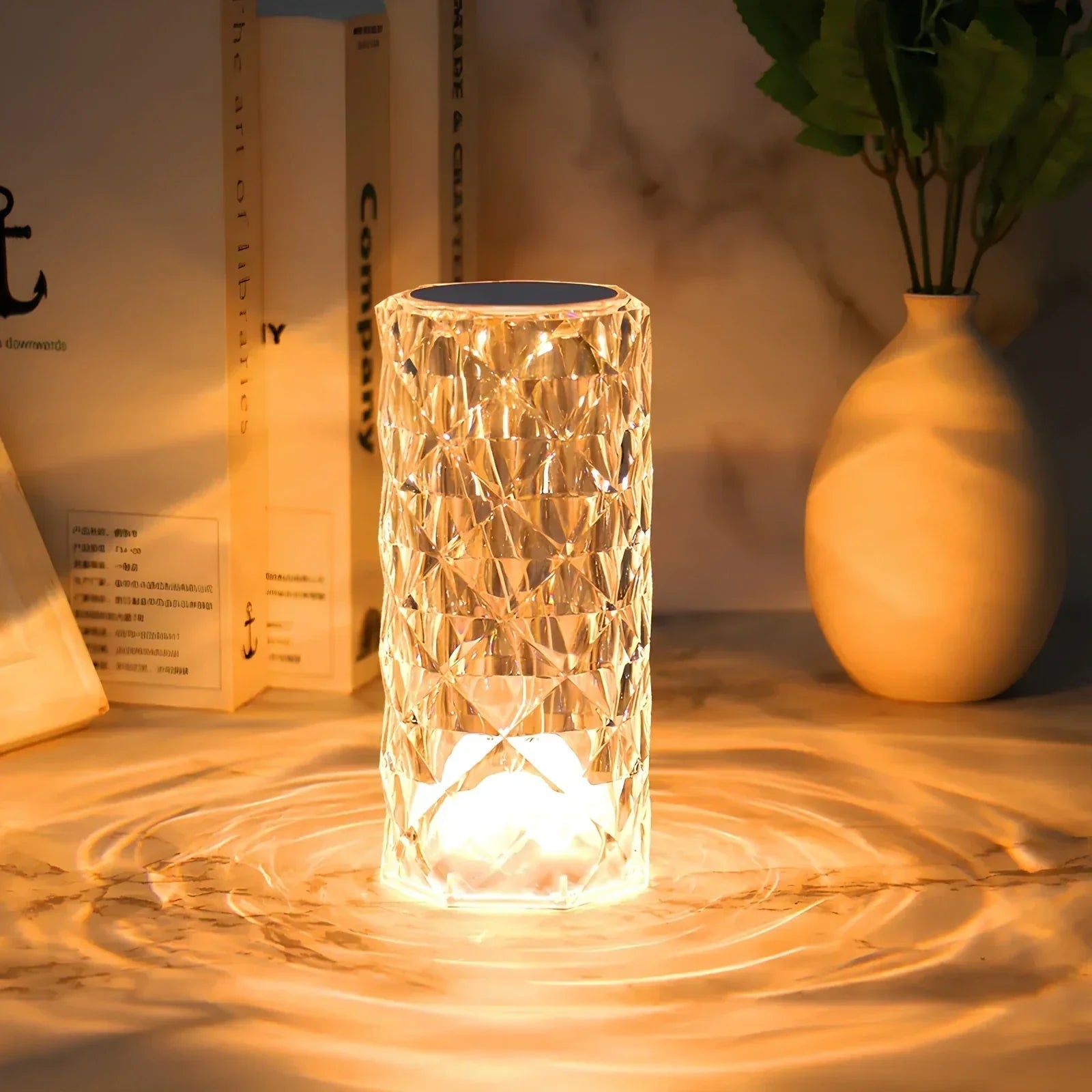 BowLift | Crystal Table Lamp with Touch Control - Aurora