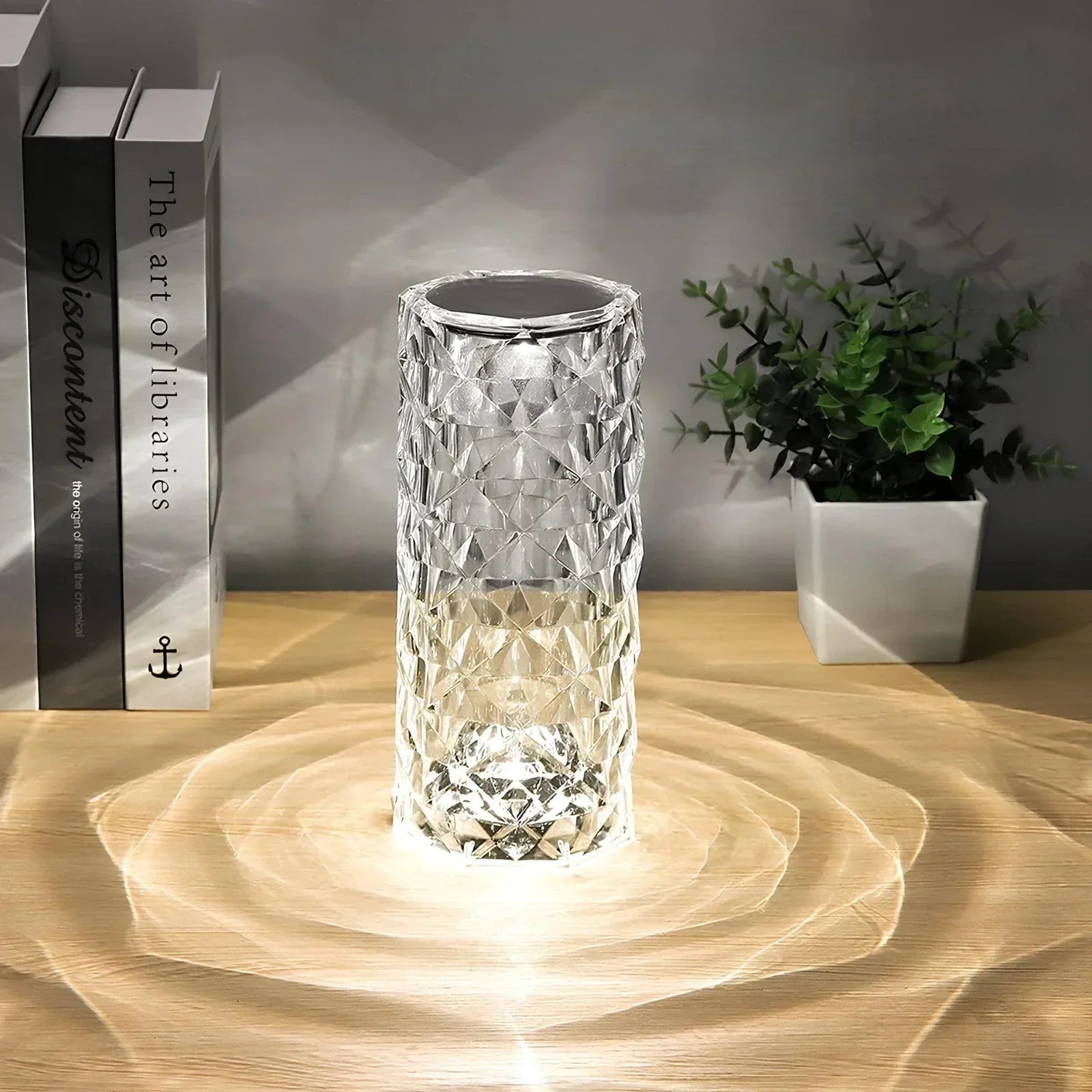 BowLift | Crystal Table Lamp with Touch Control - Aurora