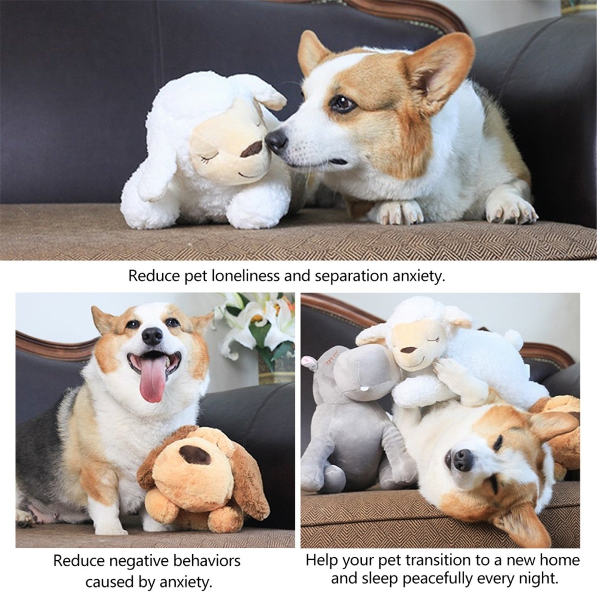 BowLift | CUDDLEPUP – Plush Puppy Toy with Heartbeat Simulator for Comfort & Calm
