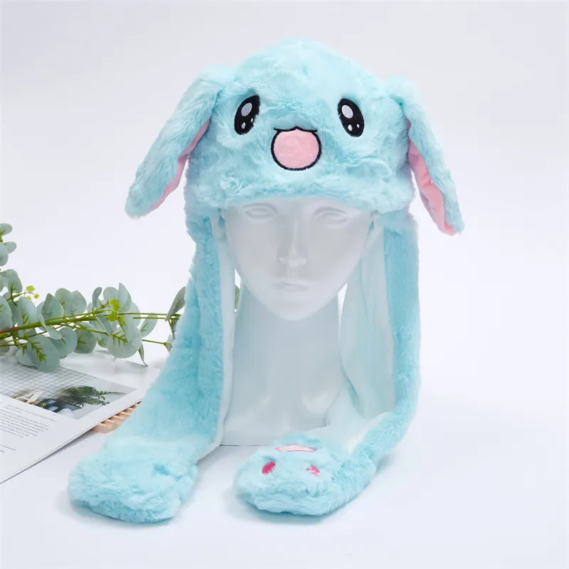 BowLift | BunnyBounce Plush Hat with Moving Ears for Kids & Adults