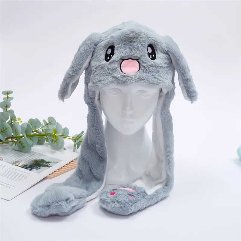 BowLift | BunnyBounce Plush Hat with Moving Ears for Kids & Adults