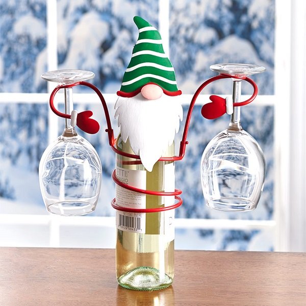 BowLift | Holiday Wine Bottle & Glass Holders - Christmas decoration