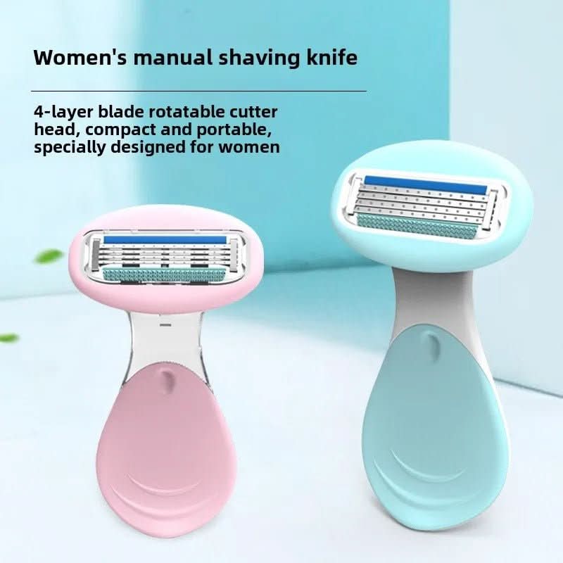 BowLift | 4-blade compact razor with storage box | Smooth skin on the go & at home