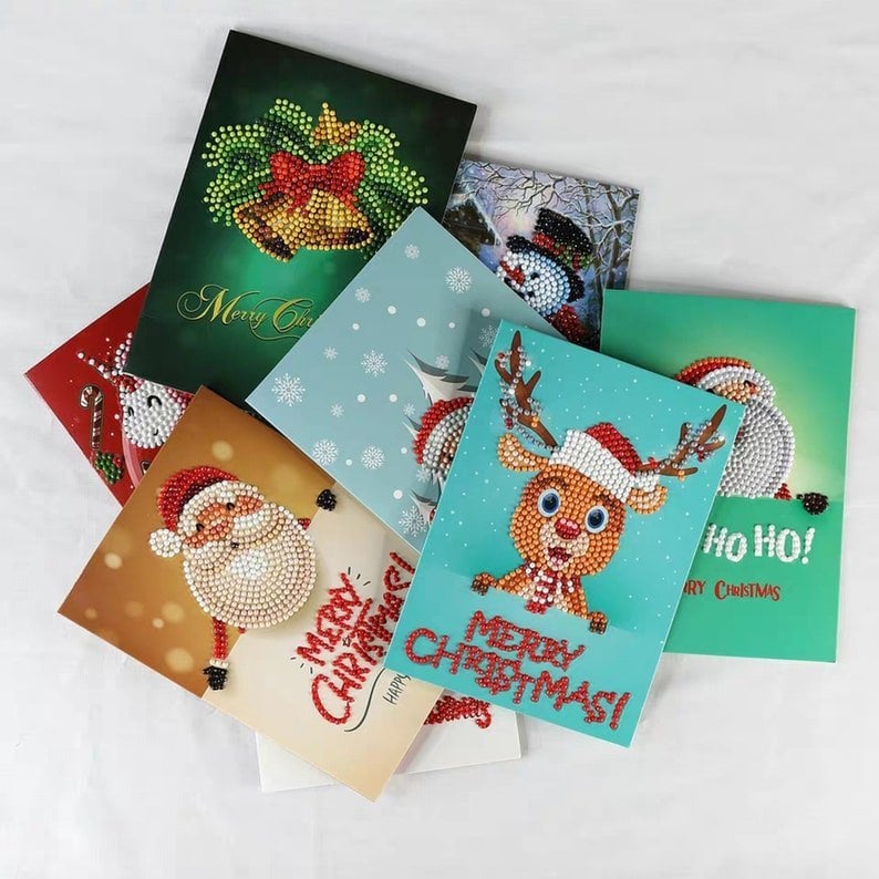 BowLift | 5D Diamond Painting Christmas Cards New Arrival (8 Pack)