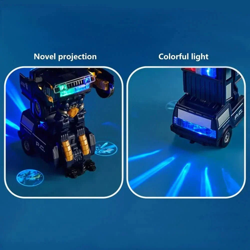 BowLift | 2-in-1 police car & robot with light & sound