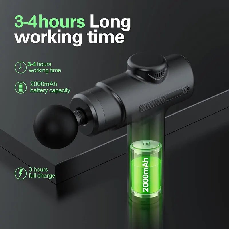 BowLift | DeepFlex 8 – Electric Massage Gun with 8 Attachments for Deep Tissue Use