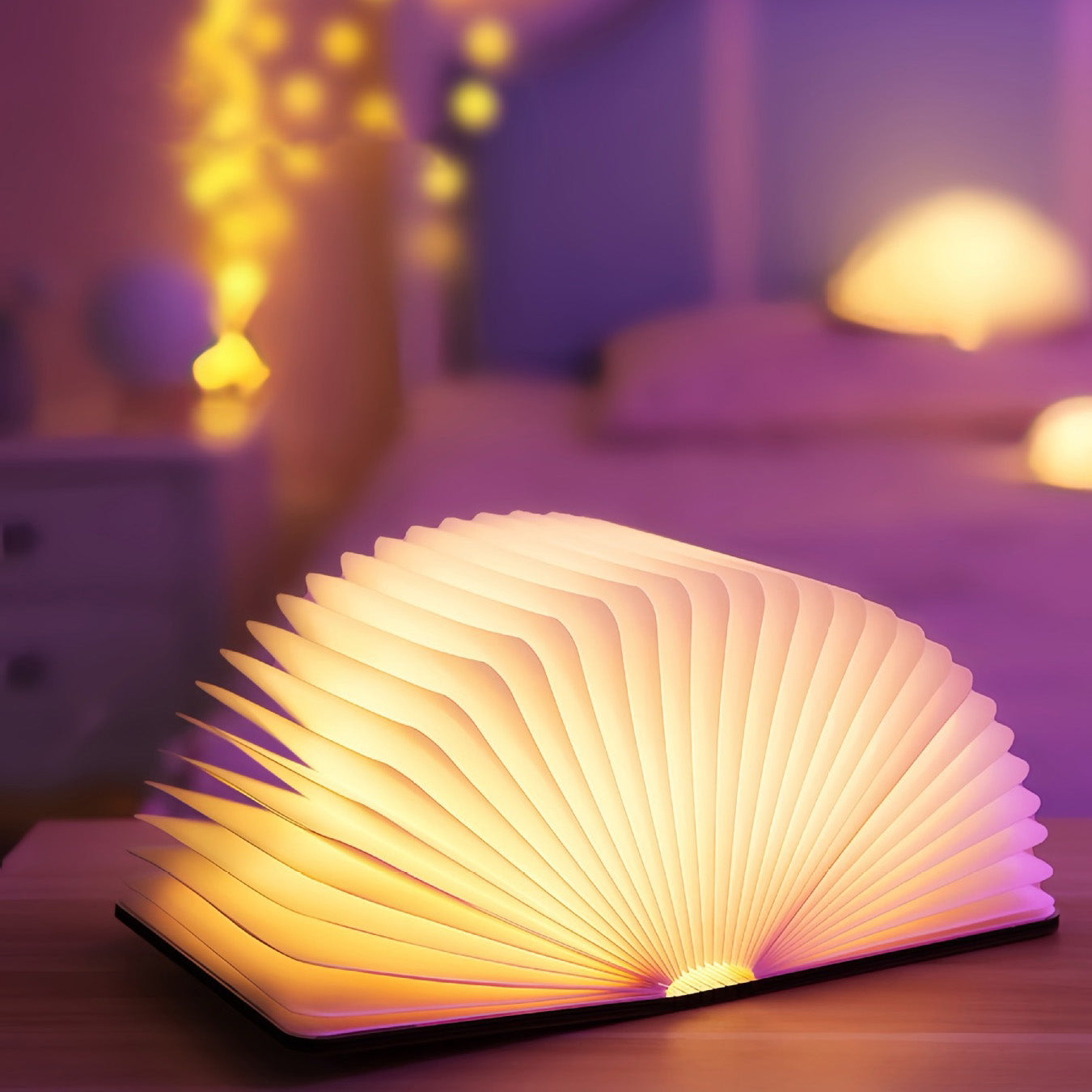 BowLift | 📖 Wooden Book Lamp - For Desk Study Gift Decoration Light