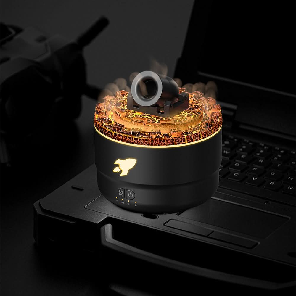 BowLift | Lava Cannon Humidifier Aroma Diffuser with Mist Night Light