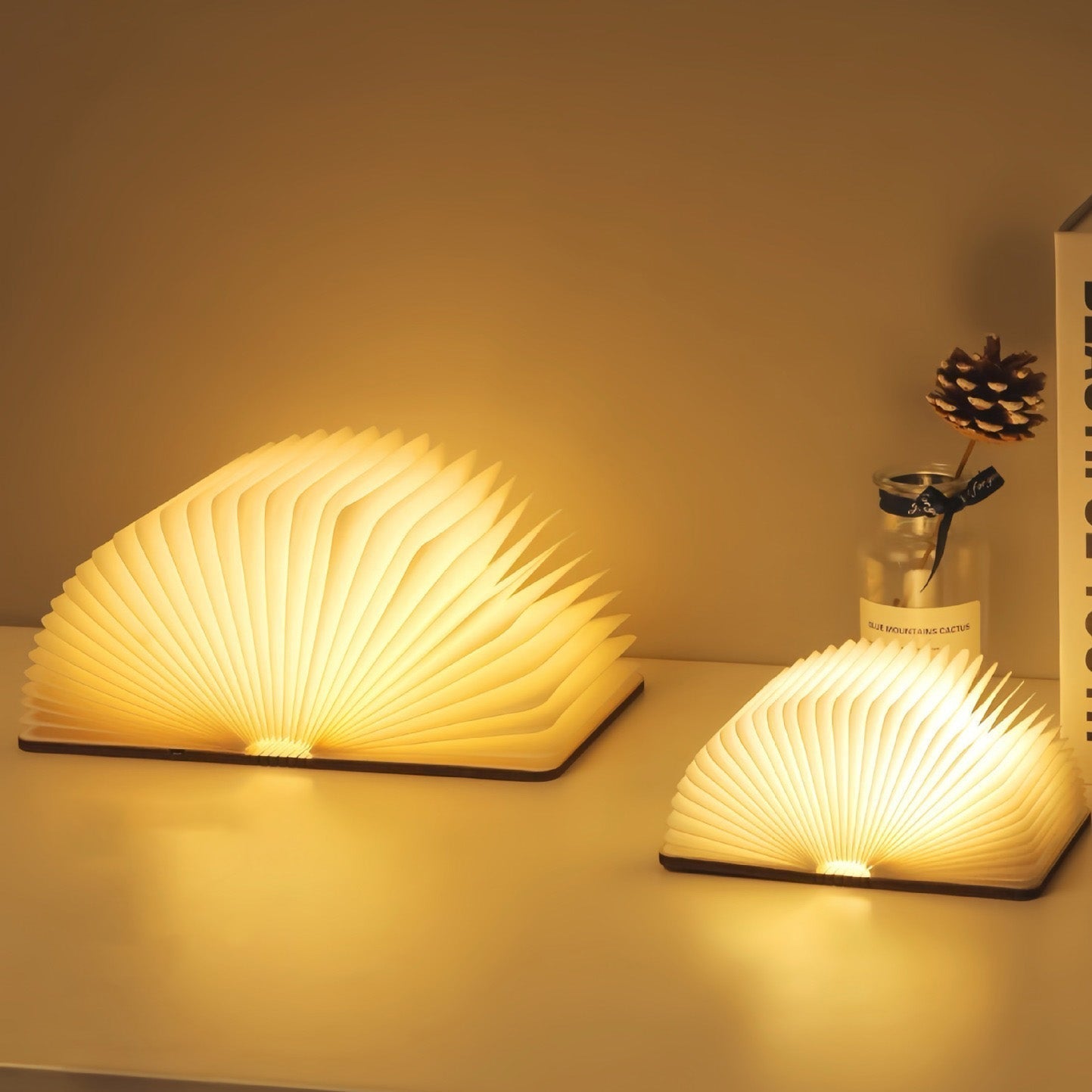 BowLift | 📖 Wooden Book Lamp - For Desk Study Gift Decoration Light