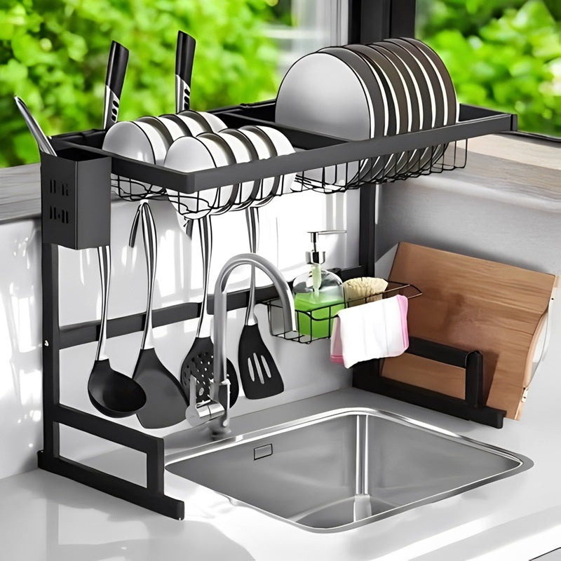 BowLift | Adjustable Sink Dish Drying Rack - Custom Fit from 24" to 26"