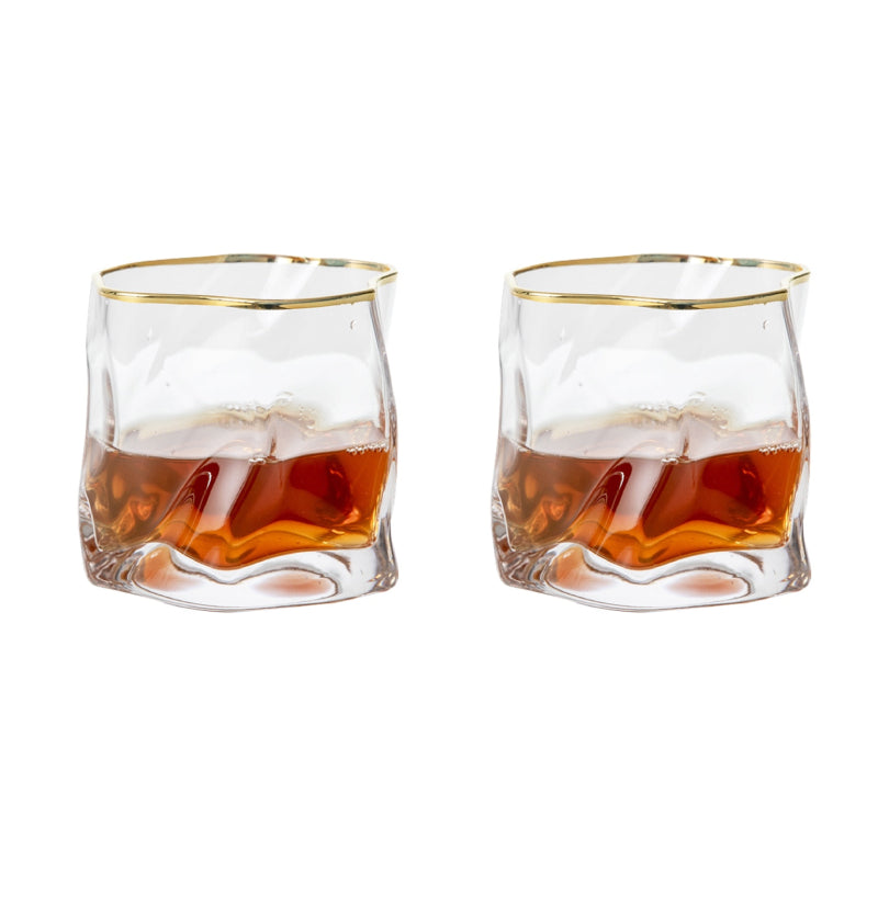 BowLift | Distorted Texture Whisky Glass Set
