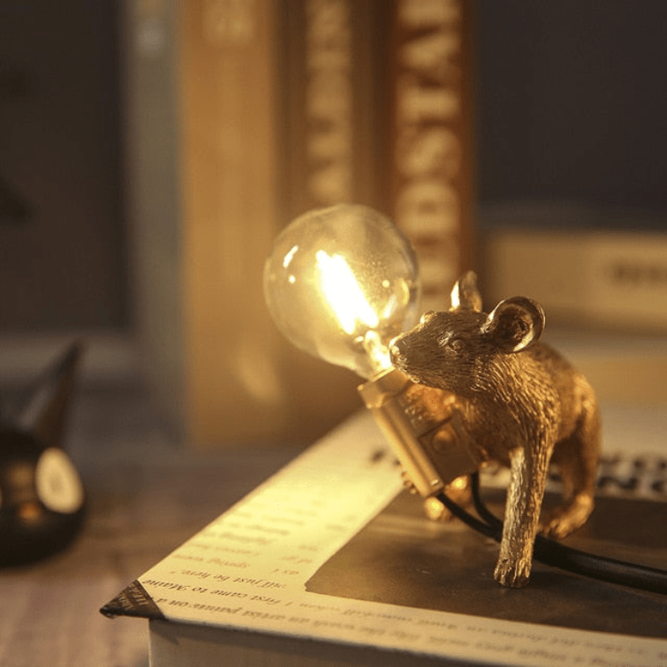 BowLift | Doctor Mousey – Original Designer Mouse Lamp for Tabletop or Shelf