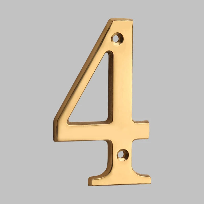 BowLift | Traditional house numbers made of solid brass