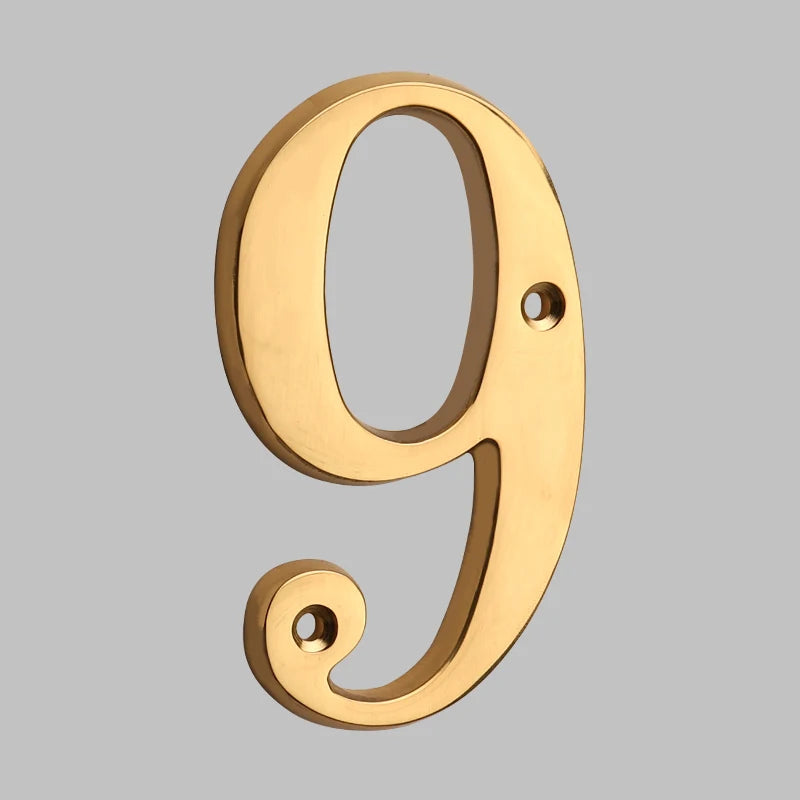 BowLift | Traditional house numbers made of solid brass