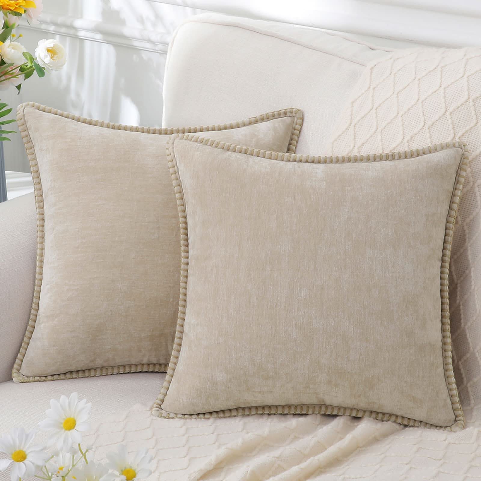 BowLift | Decorative Chenille Cushion Cover Soft Washable
