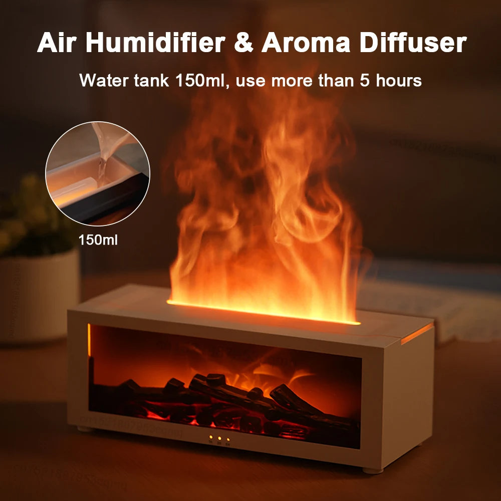 BowLift | Air Humidifier and Air Purifier with Aromatherapy Flame Effect