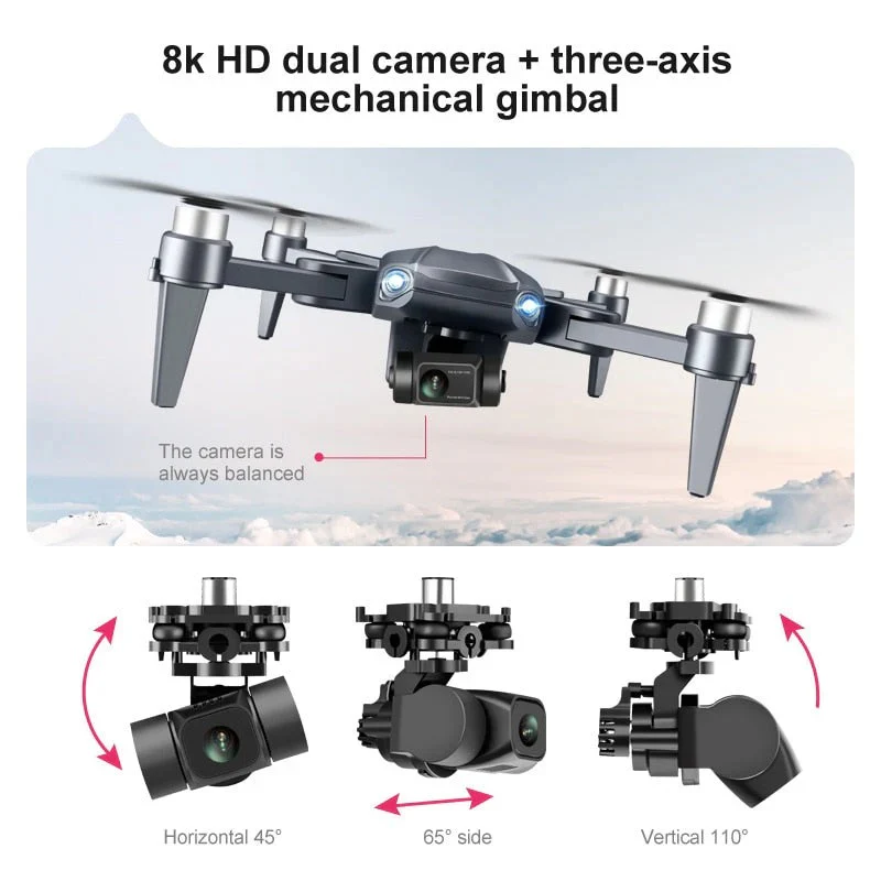 BowLift | 8K HD Pro Drone with Dual Camera, GPS, Brushless Motors