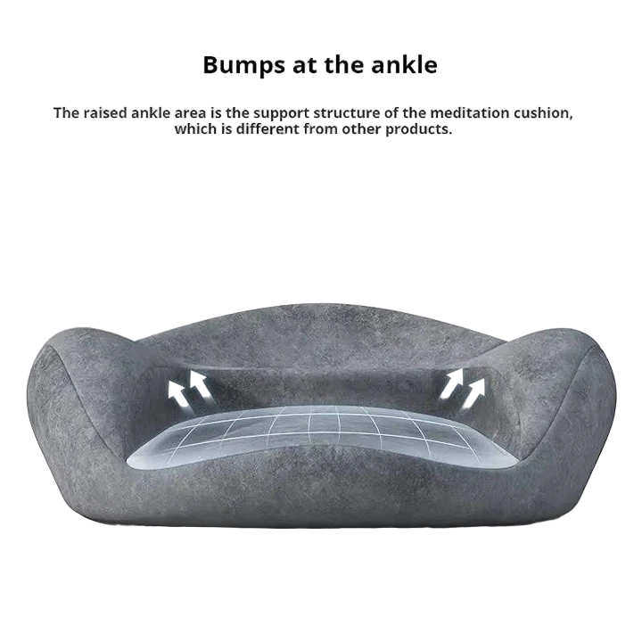BowLift | Ergonomic Meditation Cushion, Memory Foam Support