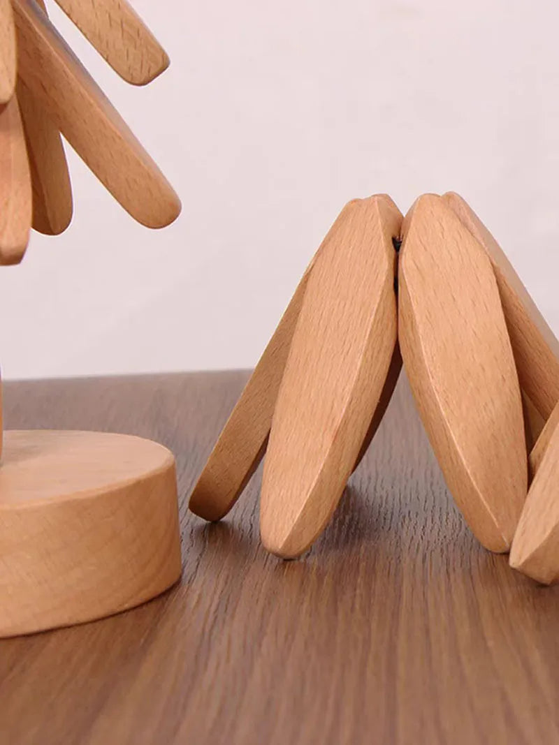 BowLift | Decorative Wooden Coasters and Trivets - Heat-Resistant Table Mats (4PCS)