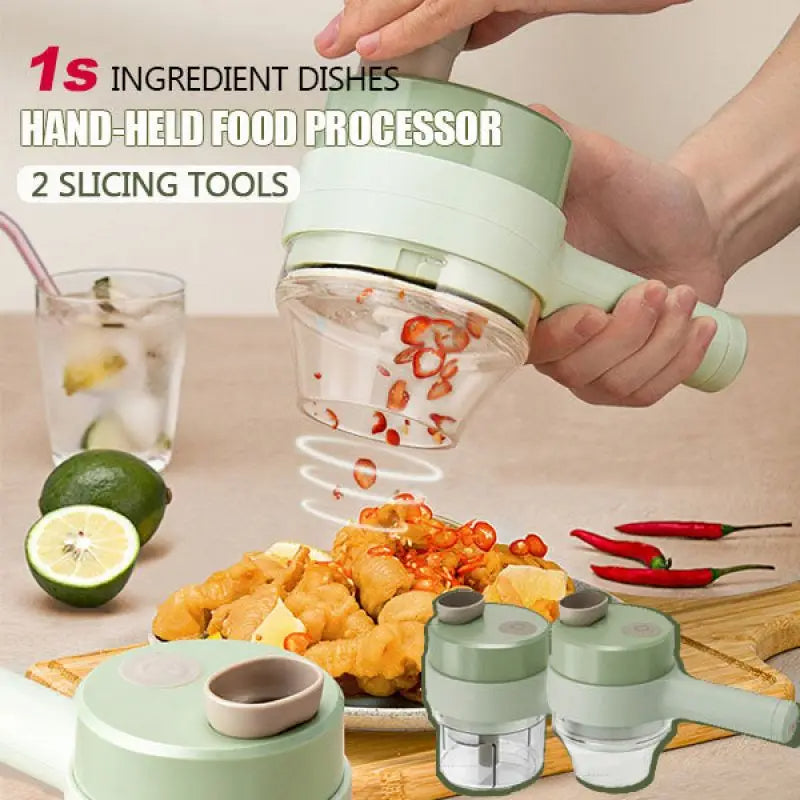 BowLift | 4-in-1 Handheld Electric Vegetable Chopper and Slicer