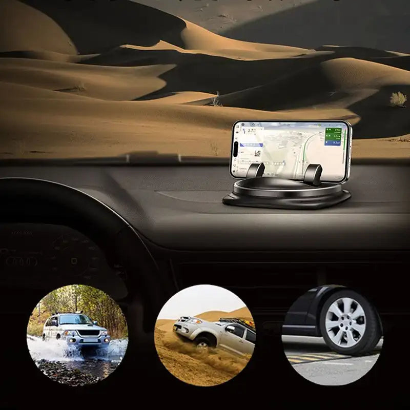 BowLift | 360° Rotating Car Phone Mounts | Phone Holders Adjustable Dashboard & Air Vent Mount for Smartphones, Ideal for Safe Driving and Navigation