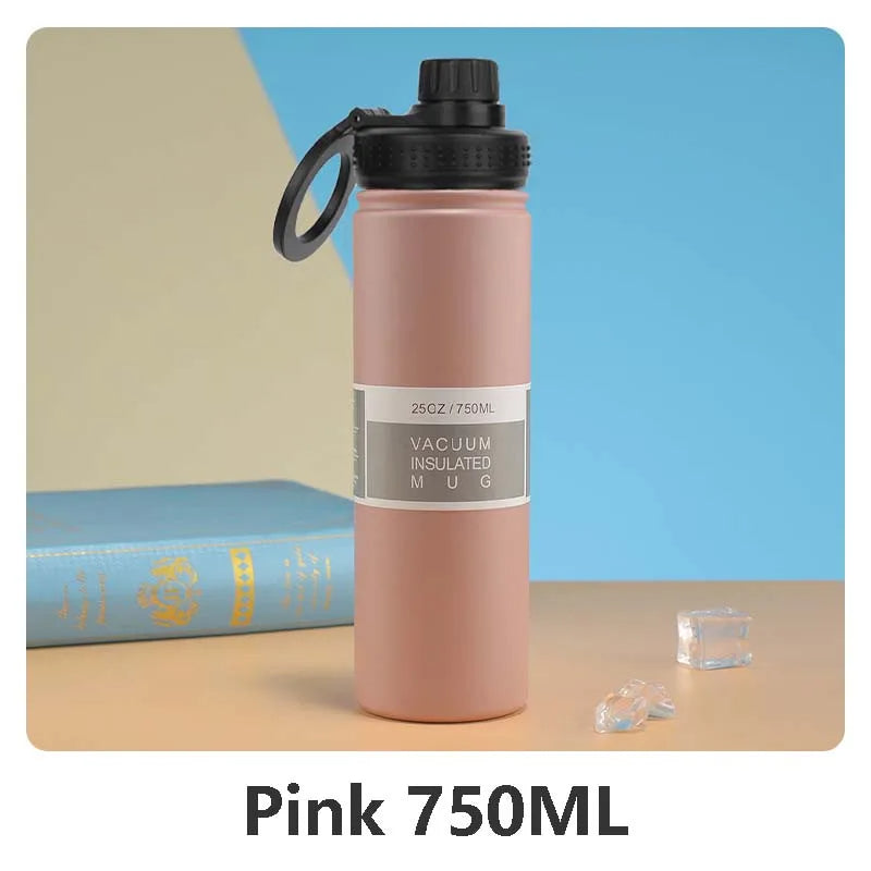 BowLift | Insulated Stainless Steel Water Bottle with Phone Holder – 750ml