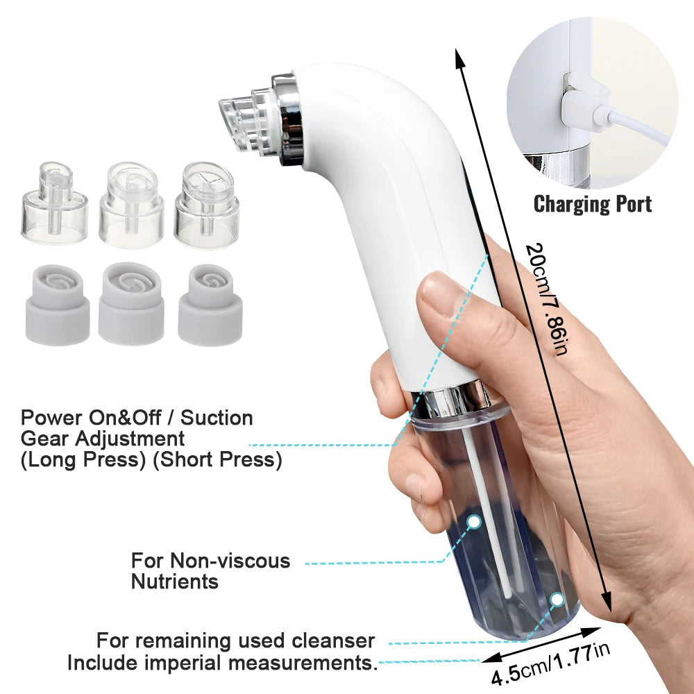 BowLift | Professional Nose Blackhead Remover Vacuum - Deep Cleansing with Suction Technology