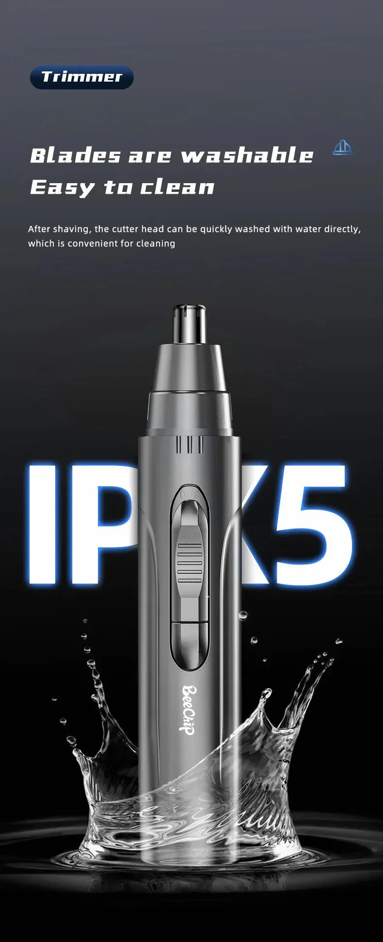 BowLift | Professional painless nose and ear hair trimmer for men and women