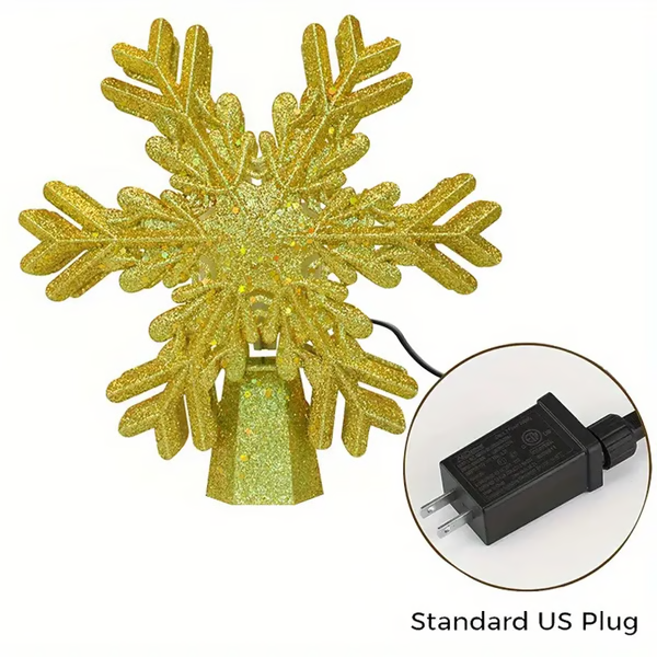 BowLift | Christmas Tree Topper Lights With LED Snowflake Projector