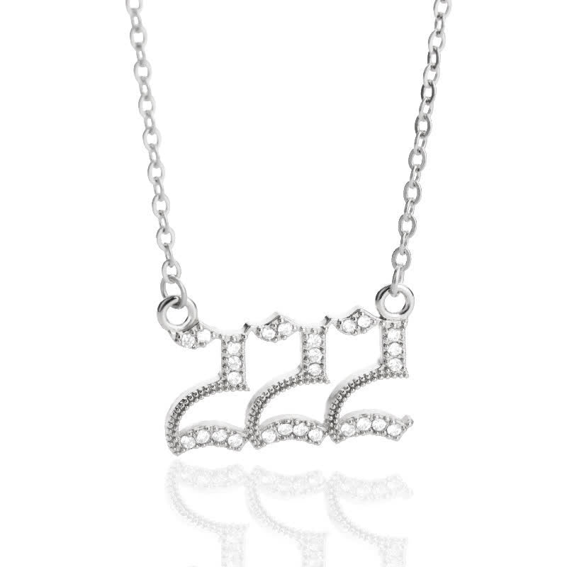 BowLift | Zirconia English Numbers Necklace – Seraphina