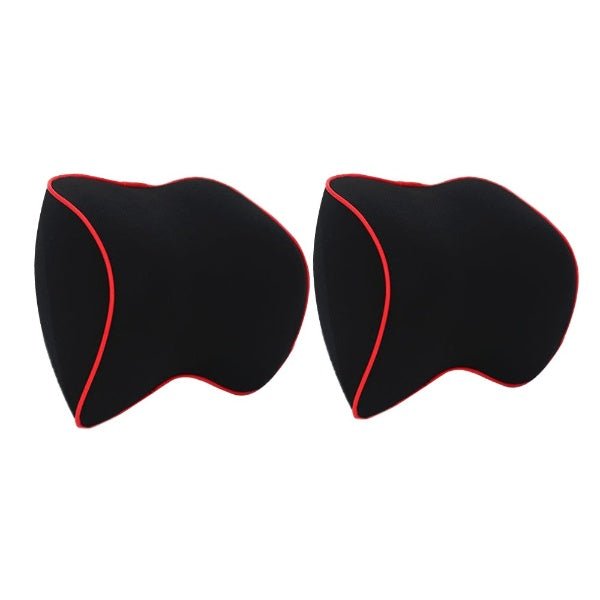 BowLift | DRIVECOMFORT – 2-Pack Memory Foam Neck Pillows for Ergonomic Travel Support