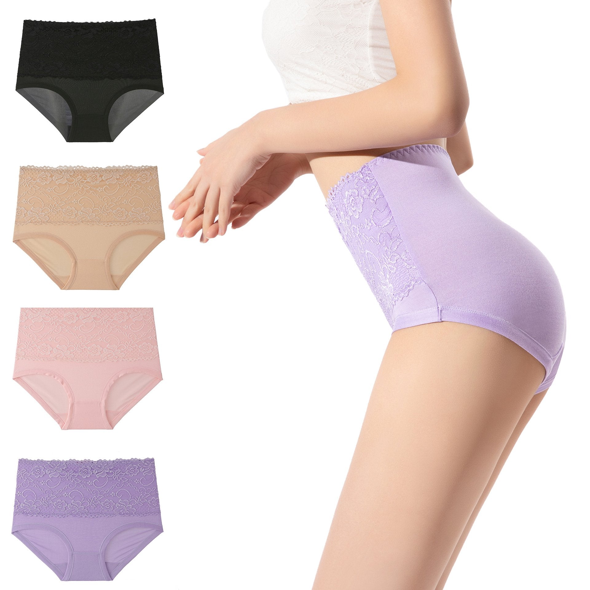 BowLift | 4pcs/set High Elastic Lace Panties