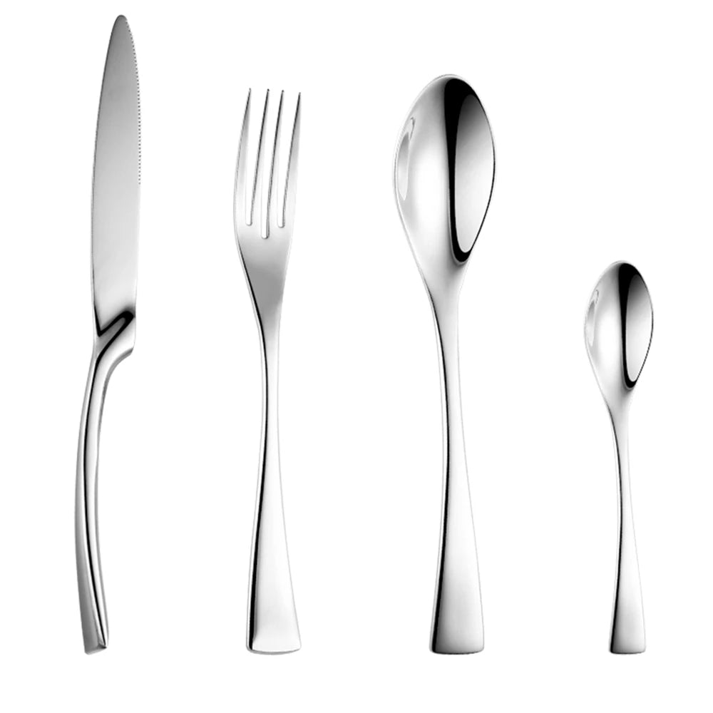 BowLift | Classical Black Rose Cutlery Set