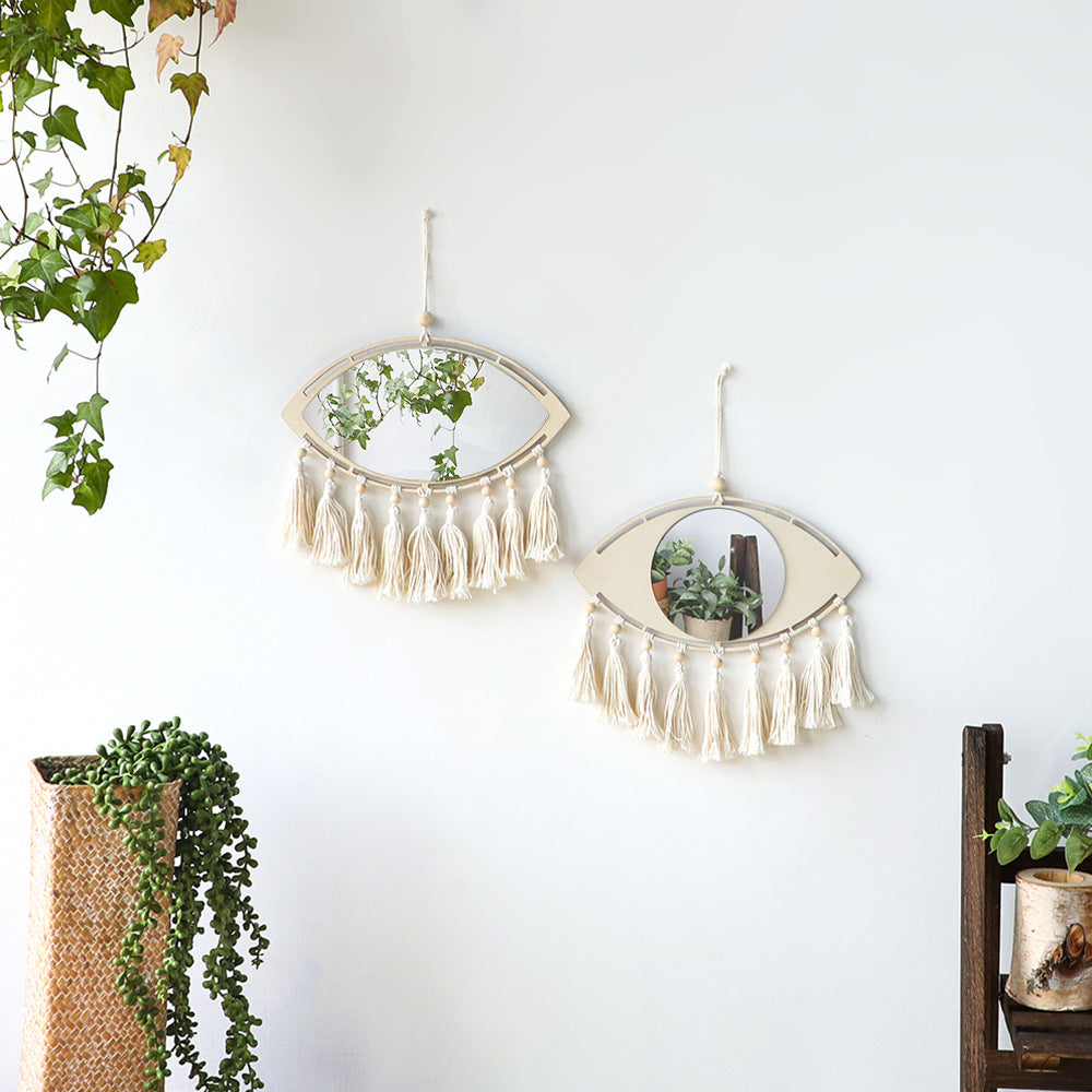 BowLift | Boho Macrame Eye Mirror Wall Decor