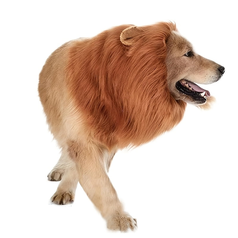 BowLift | Dog Realistic Lion Mane Halloween Costume | Adjustable Lightweight